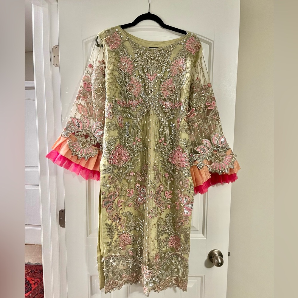 Designer Pakistani Indian 3 pc outfit
